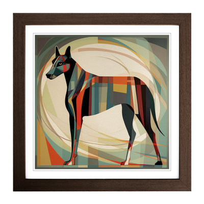 Greyhound Dog Constructivism No.4 1 Piece Single Picture Frame Wall Art