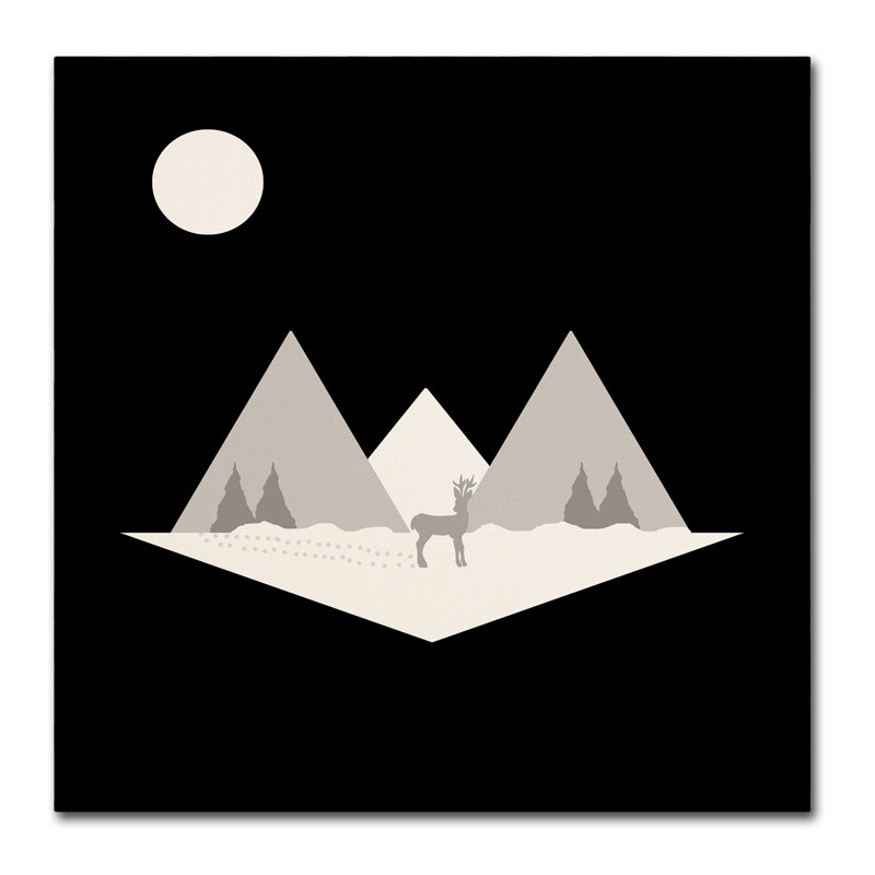 « snow day », art sur toile, H 14 po x l 14 po