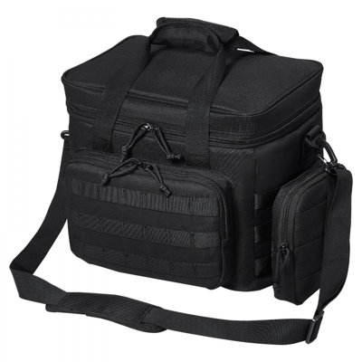 Glacière, sac isotherme 20L avec design Molle et multi-poches, glacière 600D avec sacs de rangement amovibles, glacière souple pour le bureau, le pique-nique, la randonnée, la plage ou les boissons, noir