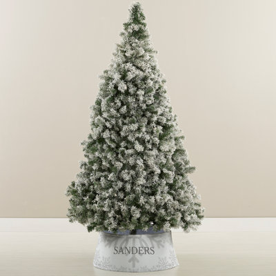 Collier de sapin de Noël argenté