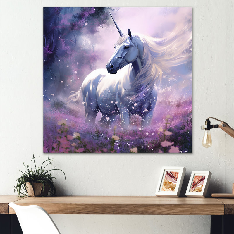 Lavande luminaire sur toile, Toile tendue, H 30 po x l 30 po x P 1 po