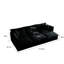 6 modulaires avec 3 repose-pieds et coussins en mousse - Base modulaire en bois de chenille avec 3 coussins relaxants