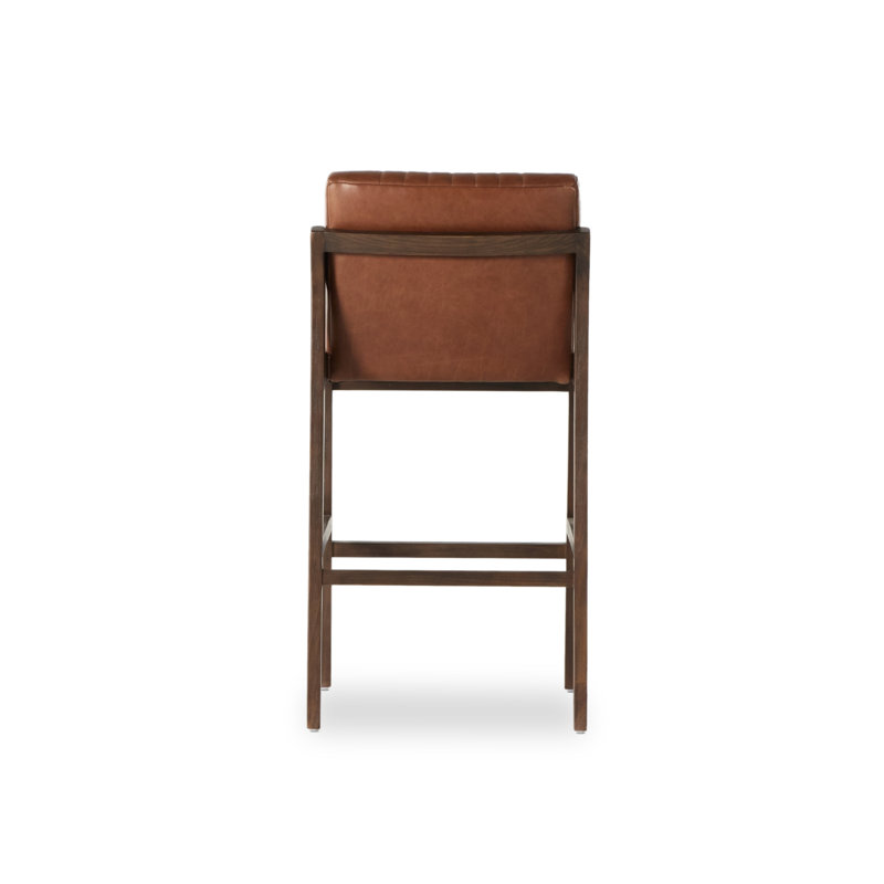 Alice Upholstered Bar Stool with Solid Wood Frame, Bar Stool (30.25" Seat Height)