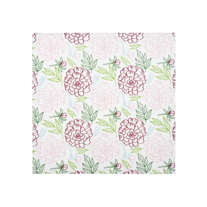 Serviette en coton 18 po Leiker Peony