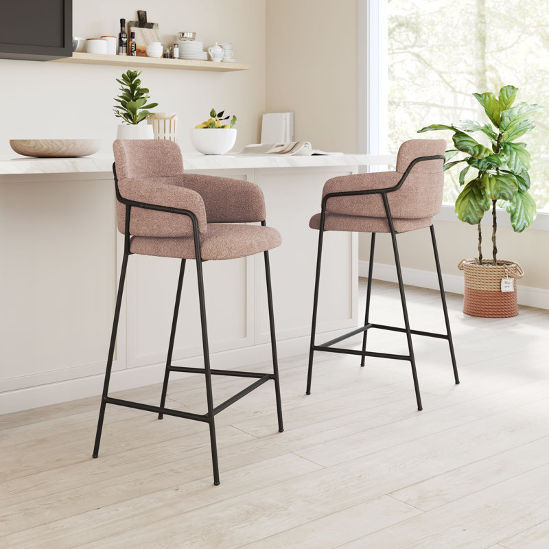Tabouret de bar et de comptoir Kidman, Brun, Tabouret de bar (siège d'une hauteur de 29,9 po)