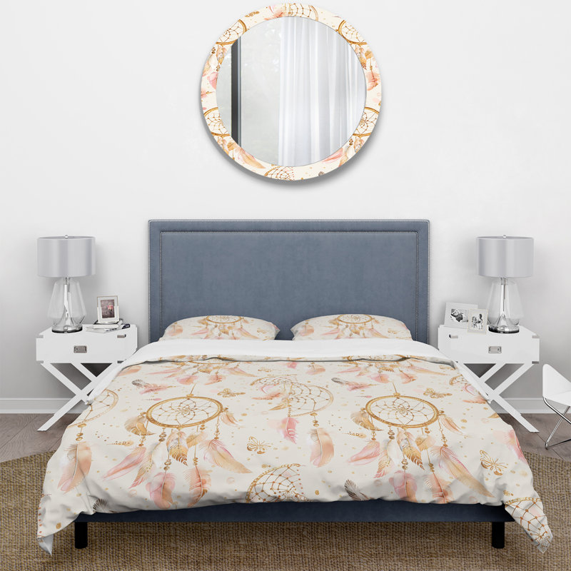 Ensemble de housse de couette Boho Dreamcatcher II - Boho, Housse de couette très grand + 2 taies décorativ