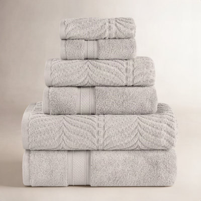 Amaretto 6-Piece Chevron Cotton Towel Set