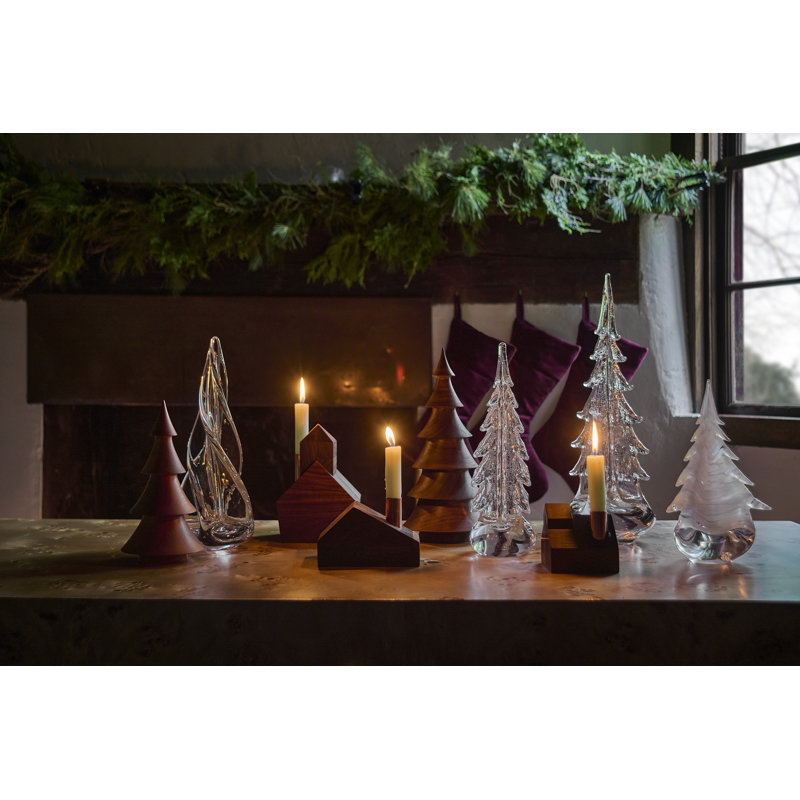 Crackle Four Sided Evergreen, 12 Inch