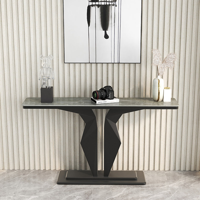 Console légère et luxueuse, Noir, Gris
