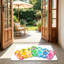 Tapis de sol multicolore à bascule 24 po x 36 po pour l'extérieur et l'intérieur