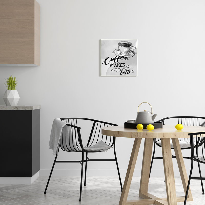 «Vintage Coffee Expression on Wood» par Kim Allen, impression