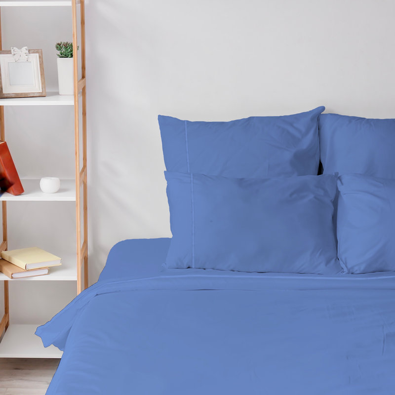 Ensemble de draps 6 pièces en microfibre brossée double ultra douce, feuilles rafraîchissantes avec poches très profondes - Lavable à la machine
