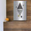 Ivy Bronx «Deco Black Triangle» par Sabrina Balbuena, art mural en métal
