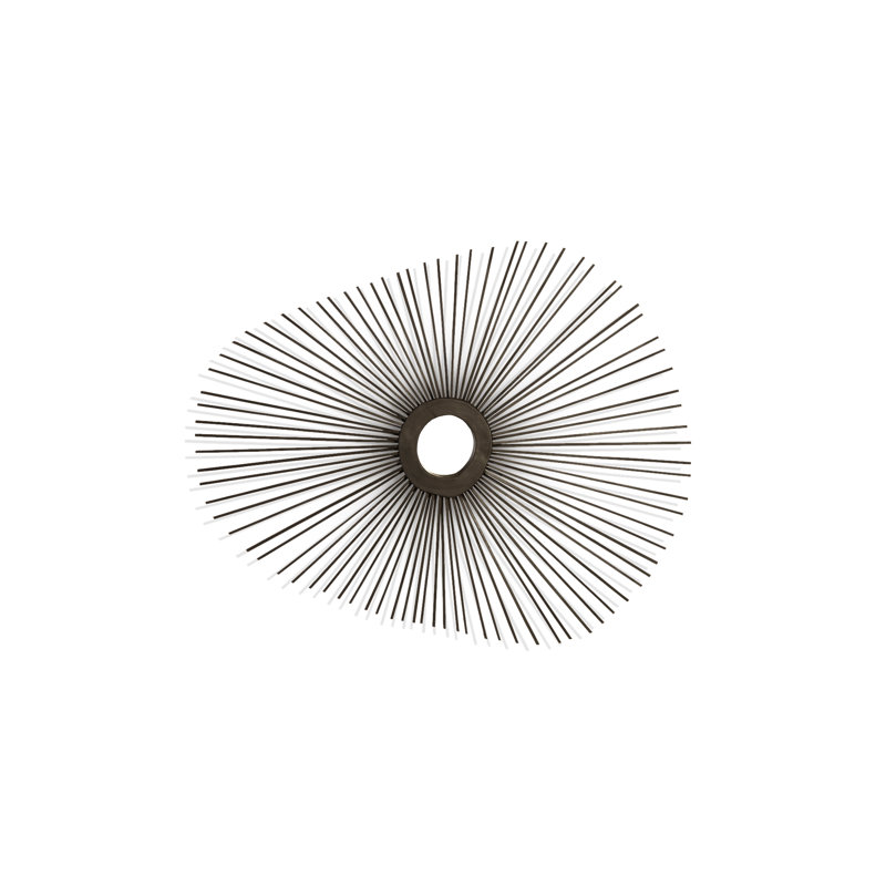 Miroir d'appoint Spoke Burnt, H 46 po x l 57 po