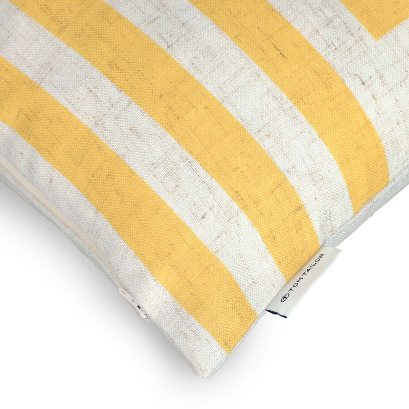 Yellow Square Throw Cushion Cover