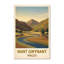 Nant Gwynant, Wales - Romantic Snowdonia Valley Travel Poster and Scenic Art Print. Giclee Print on Wrapped Canvas. Wall Art, Home Decor - Regions & Scenic Areas, Wales 1 Piece Wrapped Canvas Wall Art-1108745824