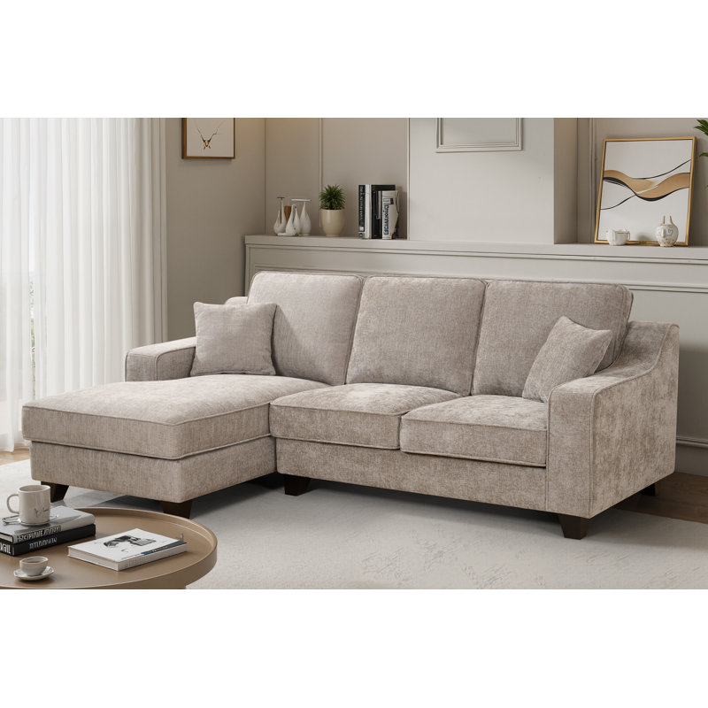 Howington 3 Seater Corner Sofa, Left Hand Facing, Grey