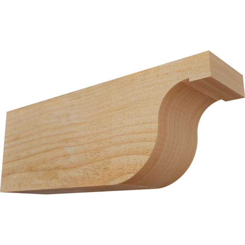 Queue de chevron Del Monte, Douglas, 6"H x 4"W x 16"L