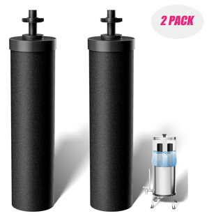 Nsf/ansi 42&372 Certified Water Filter, Replacement For Berkey® Bb9-2® Black Purification Elements And Berkey® Gravity Filter System, Pack Of 2 