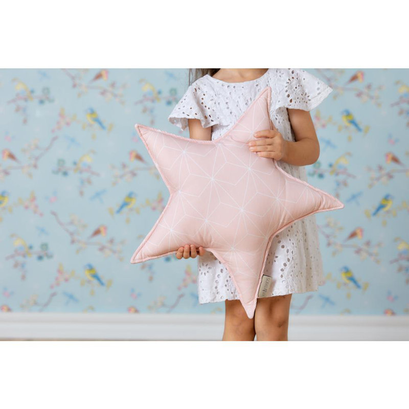 Weiße, Dünne Diamante Geometric Novelty Throw Cushion, Altrosa