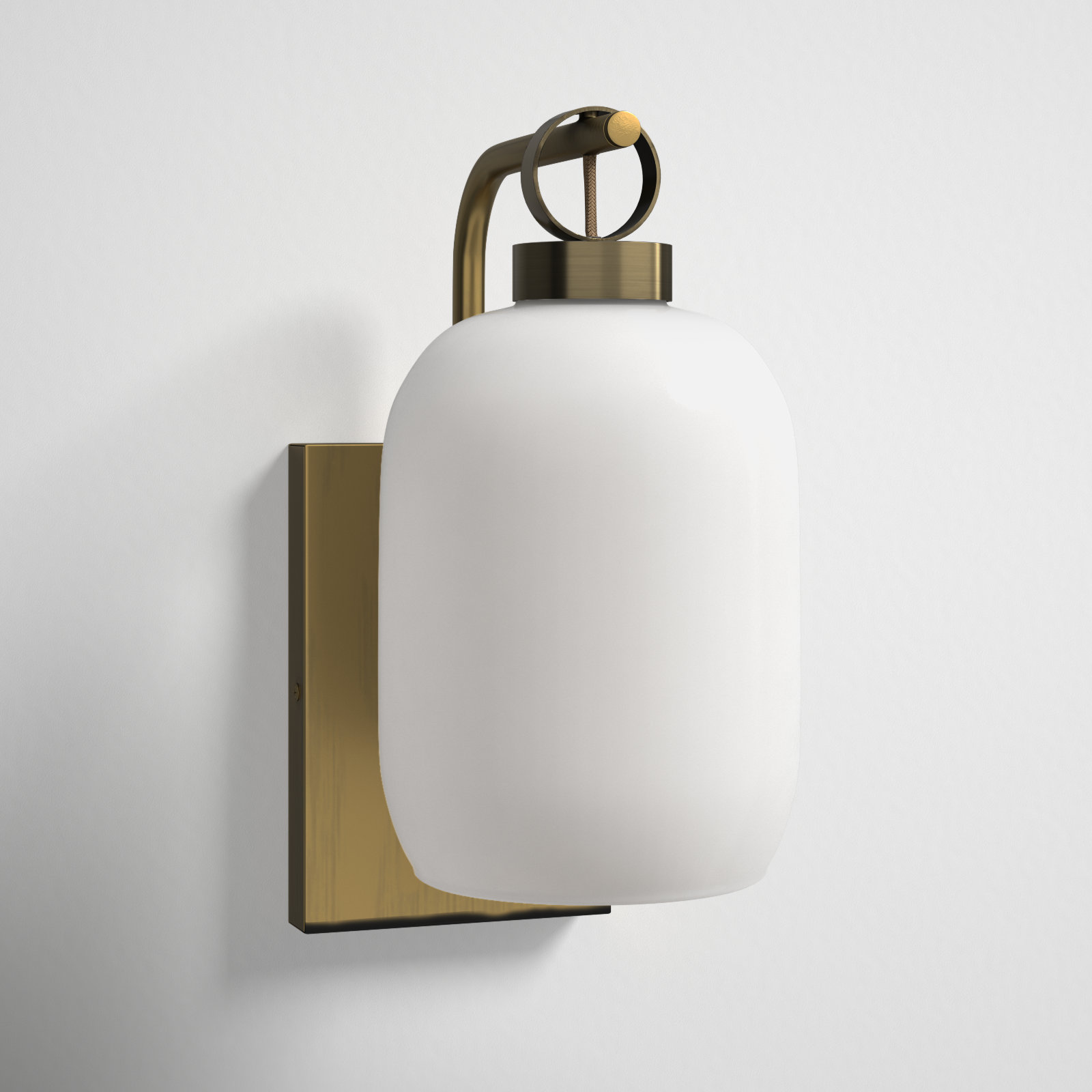 Falan Single Light Solid Brass Armed Sconce