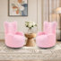 Fauteuil d'appoint moderne pour enfants avec oreilles d'ours, 24,4 po de largeur (ensemble de 2)
