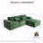3-Seater L-Shaped Modular Sofa With Movable Footrest-1814762408