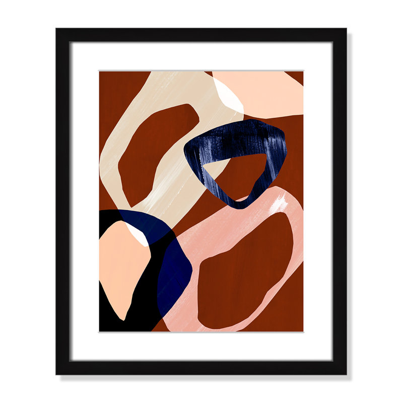Loop I Print par Violets Print House, L 16 po x H 19 po, Imprimé mat, Noir satiné