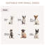 Table de bout en bois pour chien avec trois portes et tubes en acier pour petits chiens, blanc