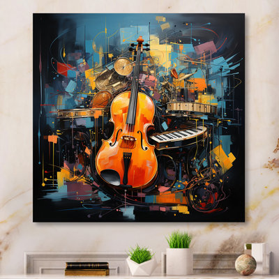 Music Expressive Crescendo Bold - Impression sans cadre sur métal