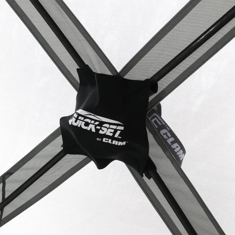 Quick-Set Green and Brown Portable Outdoor Camping Gazebo Shelter