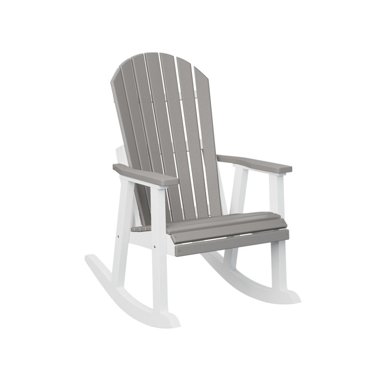 Fauteuil berçant berlinois berlinois, Gris clair / blanc