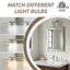 Luminaire de meuble-lavabo 2 lumières avec abat-jour en verre opale-714120476-729199183