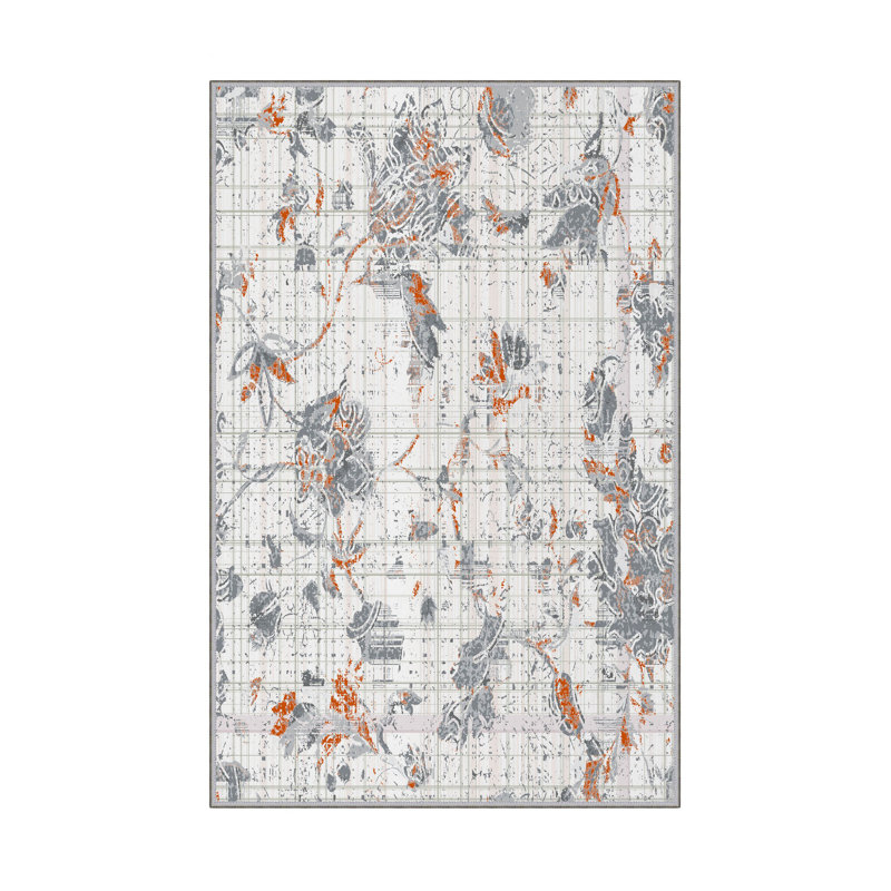 Antibacterial Hall Carpet (2.6 x 6.6 Ft) | 100% Polyester, 0.4 in Pile Height | Non-Slip PVC Dot Underside, Machine Washable | 3D Digital Printing, Durable & Stylish for Entryways, Living Rooms & More