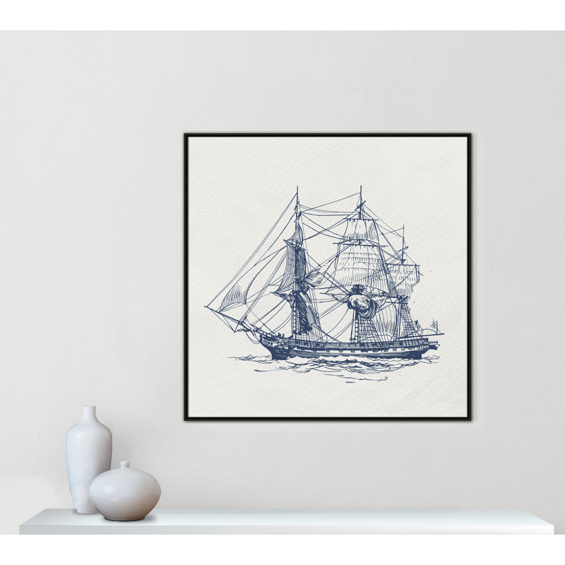 «Into the Sea III» par Kimberly Allen, H 46,5 po x l 46,5 po, Espresso
