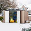 10 ft. W x 8 ft. D Metal Lean-to Storage Shed With Base