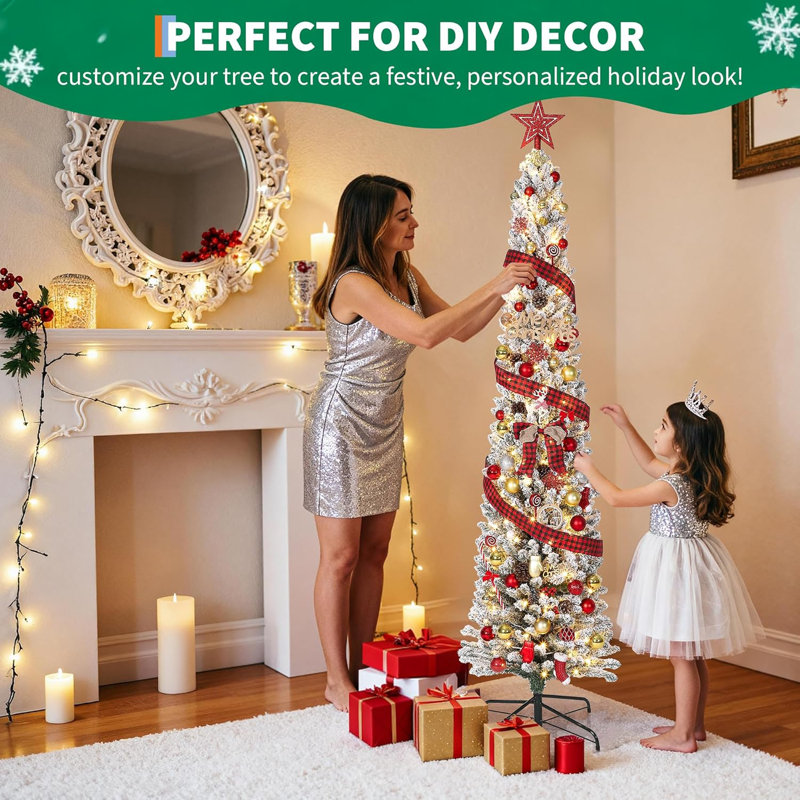 1.38' H Lighted Artificial Christmas Tree