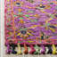 Ferrera Hand-Knotted Wool Purple Area Rug-887935693