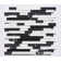 Ebony Random Sized Glass & Marble Linear Mosaic Tile