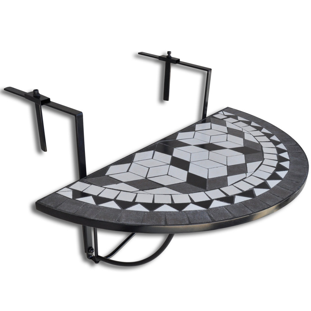 Metal Outdoor Balcony Table , 76cm cm W 56cm cm D