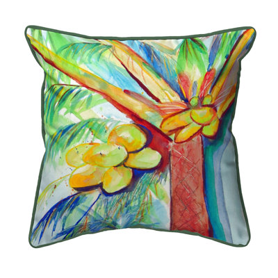 Cocoa Nut Tree Outdoor Throw Pillow