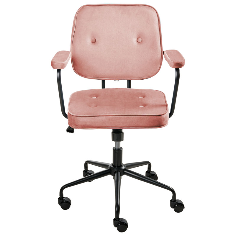 Office Chair, Pink, Velvet