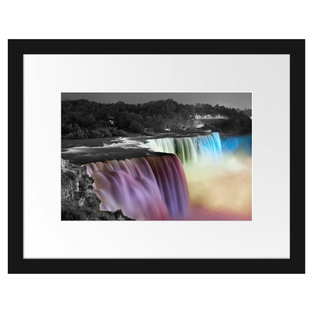 Gerahmtes Poster Wunderschöne Niagara Fälle