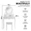 Brenda Dressing Table with Mirror-678542533