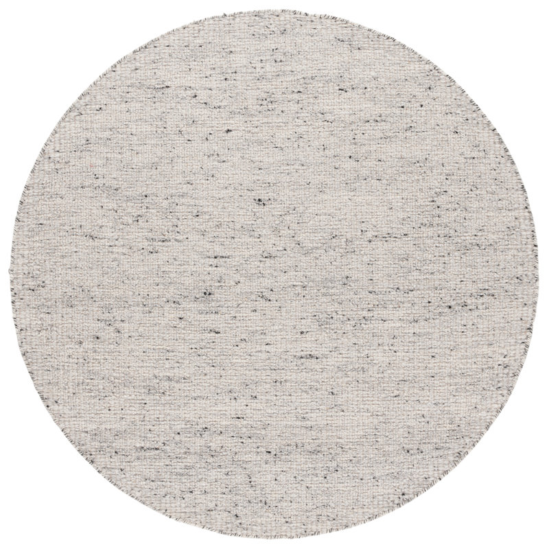 Sopheak Hand Woven Wool Pile Rug, Round 6'