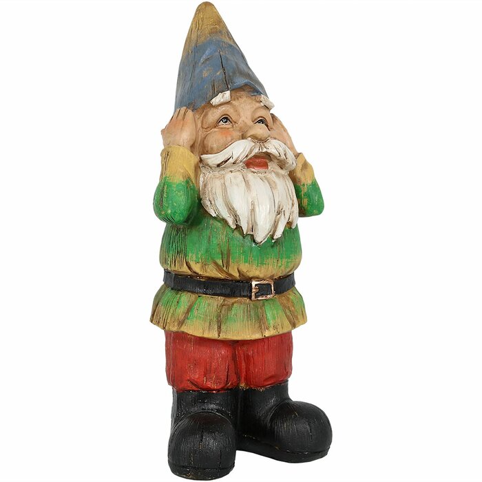 August Grove® Sharbono Gnome Weather Resistant Garden Statue & Reviews ...