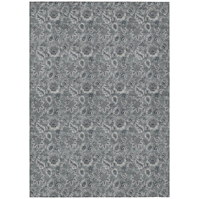 Flitwick Washable Floral Indoor / Outdoor Rug