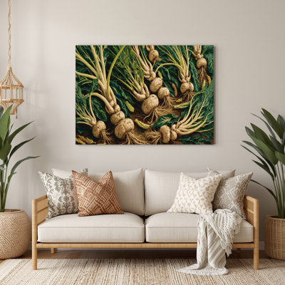 Légumes, art mural vert Arracacha