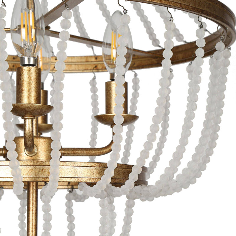 Lustre perlé 4 lumières Modern