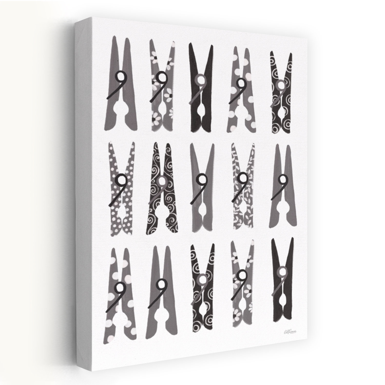 Latitude Run® Laundry Room Clothespins - Contemporary Laundry Room ...
